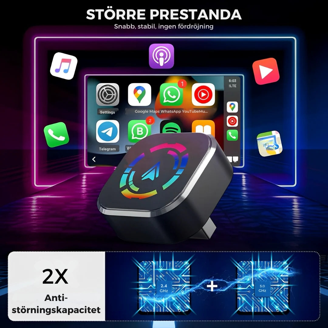 2025 Trådlös Carplay-adapter